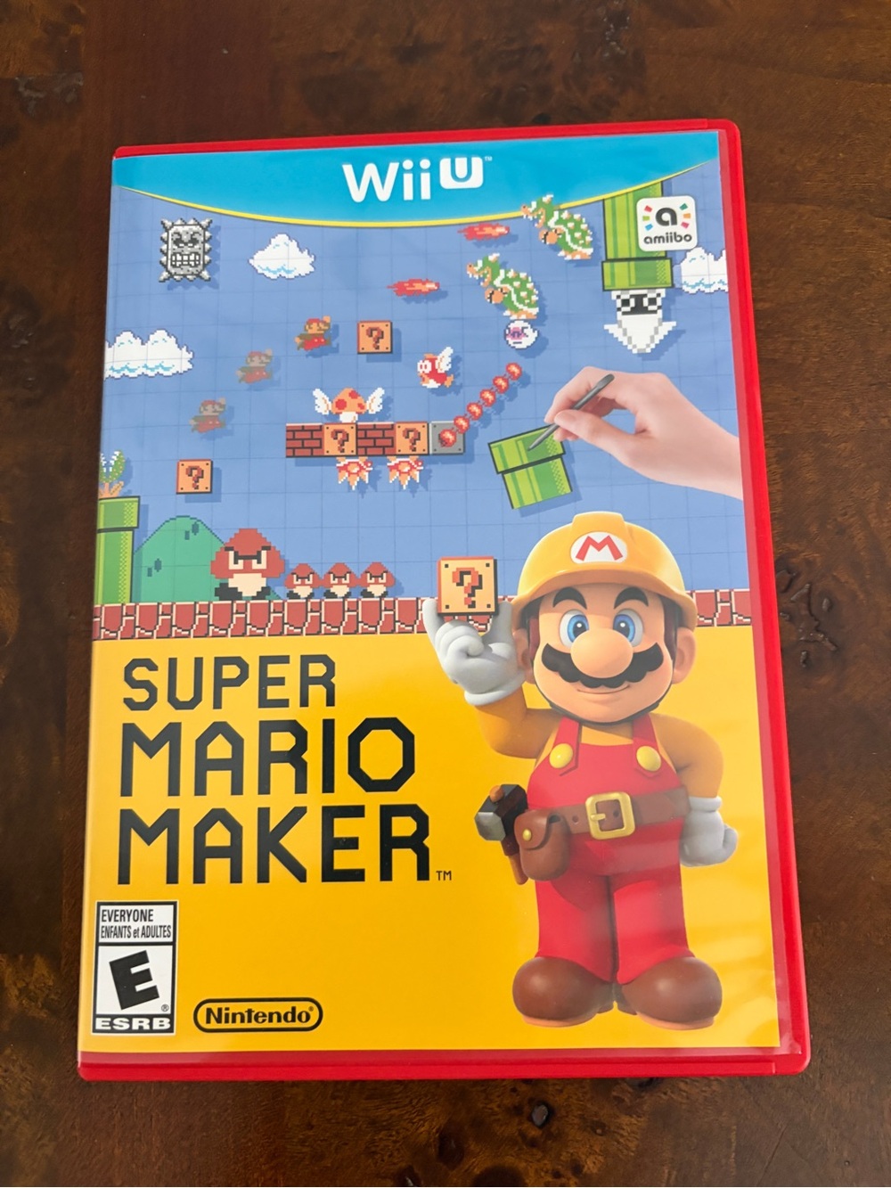 Nintendo Super Mario Maker Wii U Game Disc with Case